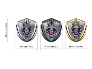 Scania Badge Self Adhesive Max Design Stainless Steel